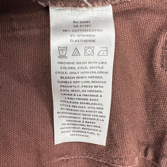 Pendleton Womens High Waist Canvas Crop Pant Duck Cloth Wide Leg Sz 4 - Picture 7 of 15